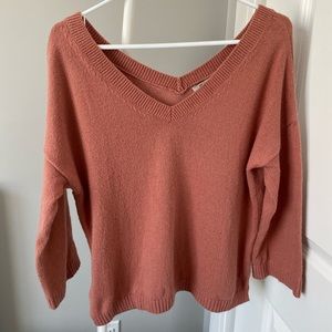 MADEWELL double v neck sweater
